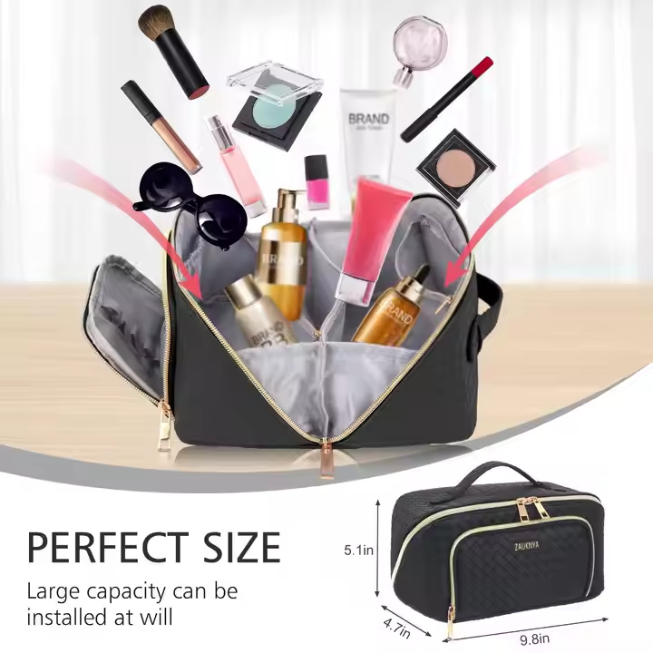 2-Leather Cosmetic Bag