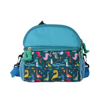 Kids Lunch Bag Durable Double Insulated Waterproof Zippered Pockets