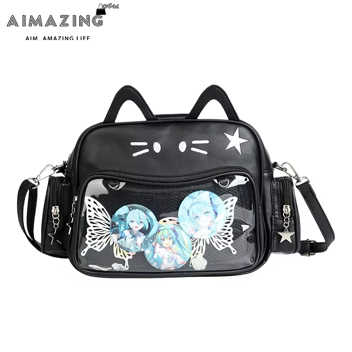 Adorable Cat Ears Ita Bag Portable Stylish for Anime Lovers