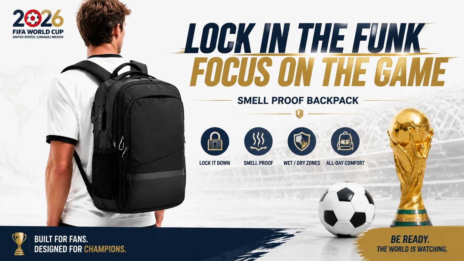 smell proof backpack with lock