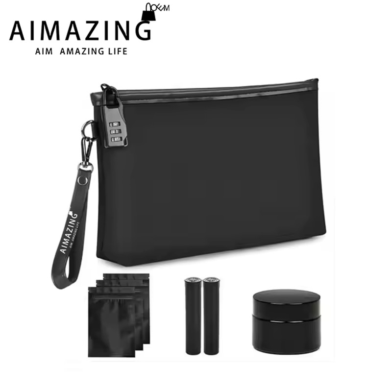 Customized Smell Proof Clutch Bag Odorless Stor...