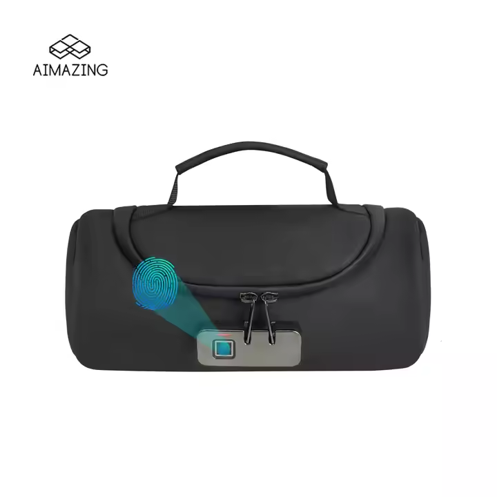 Carbon Lined Fingerprint Locked Smell Proof Sta...